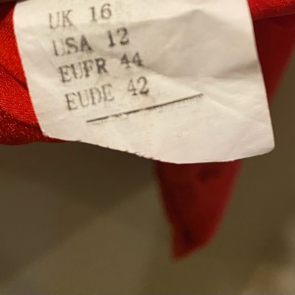 Red Ruched Blouse - Picture 5 of 5